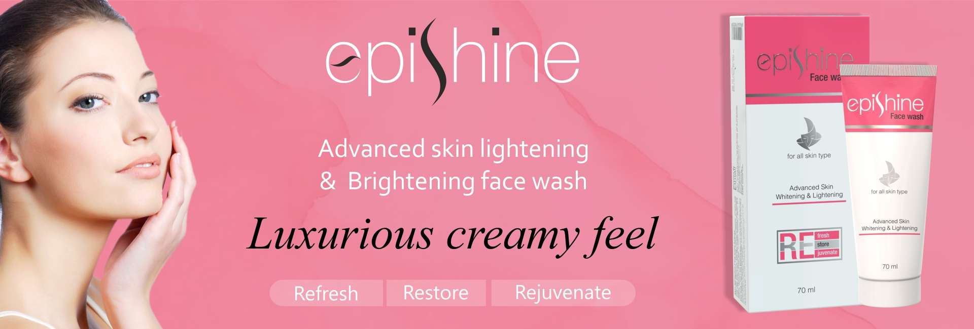 4. Epishine Advanced Skin Whitening & Lightening Facewash- Ethiall Remedies